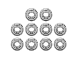 10 Rodamientos Miniatura De Acero Inoxidable S696zz De 6x15x5 Mm De Alta Velocidad