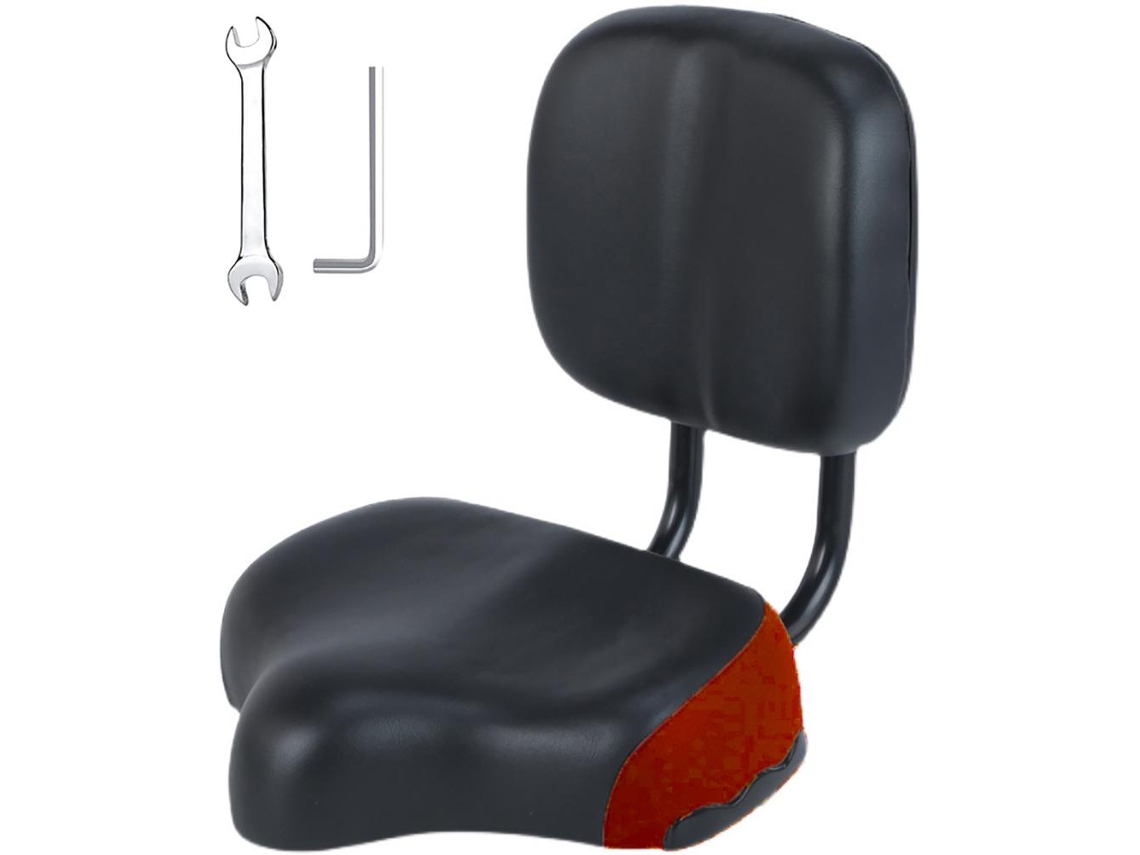 Asiento De Bicicleta Grande Confortable Repuesto Asiento De Bicicleta Almohadilla De Espuma De Memoria Ancha