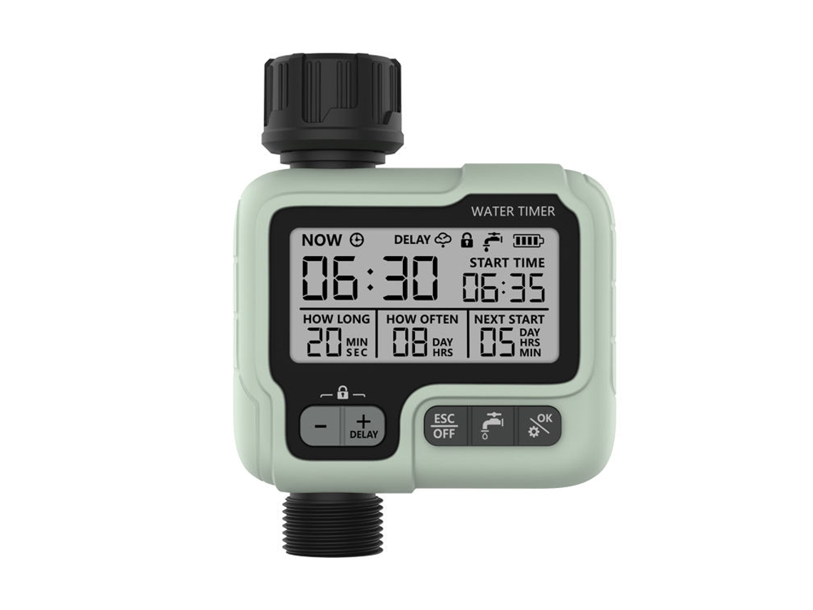 Temporizador de riego manual, pantalla LCD, clasificación de impermeabilidad IPX5, sistema de riego automático MDUG