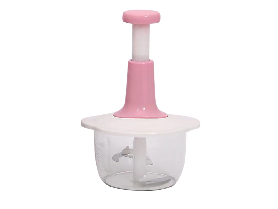 Cuich Batidora Manual Prensador de Ajos y Verduras en Acero Inoxidable Rosa