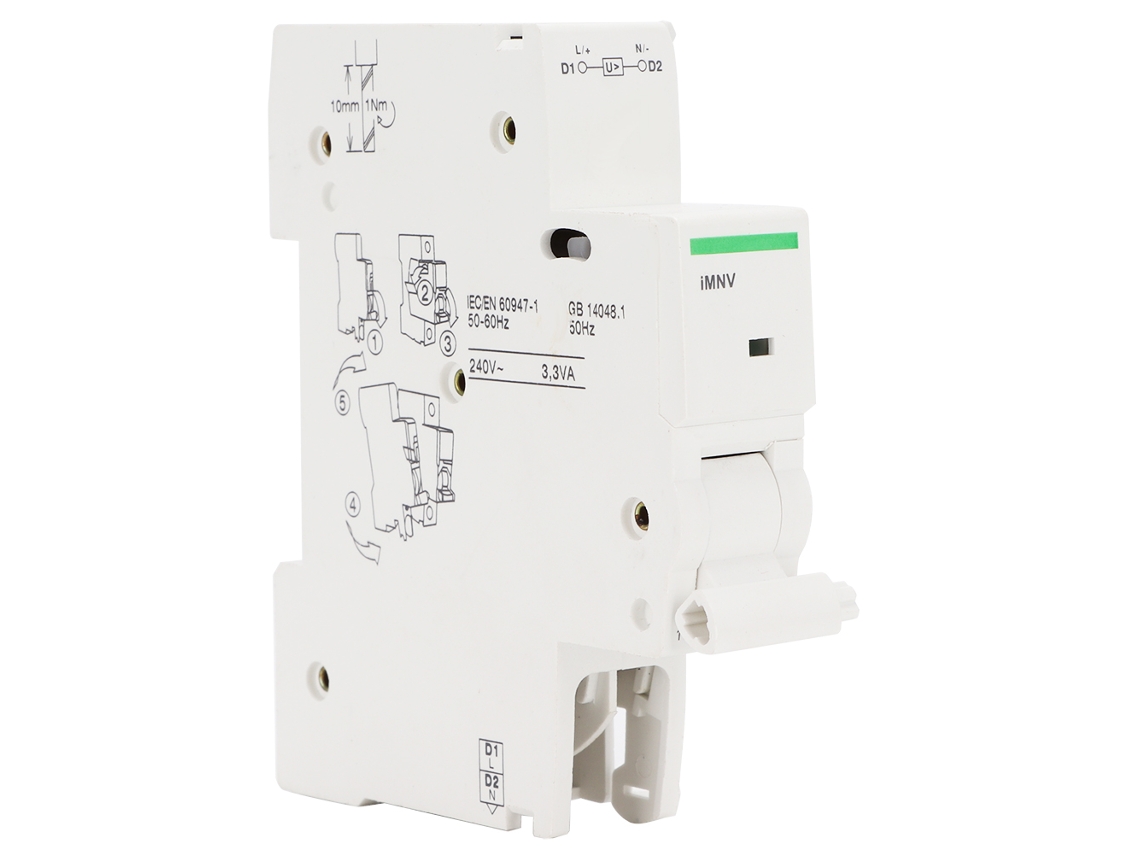 2026dz-Ic65 Interruptor de circuito Desconexión de accesorios debido a sobretensión y baja tensión Imnv
