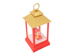Lantern de Globo de Neve com Música e Luz Deus da Riqueza Decoração de Ano Novo