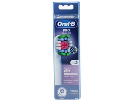ORAL-B Pro 3D Blanco 3 Cepillos de Recambio