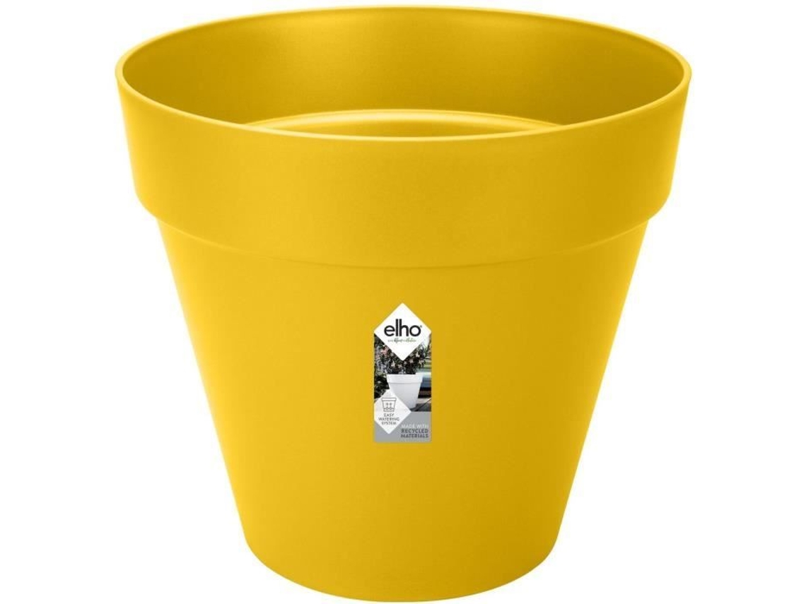 Loft Urban Round Flower Pot - Plástico - Percé - Tanque - com rodízios - Ø50 - Ocher