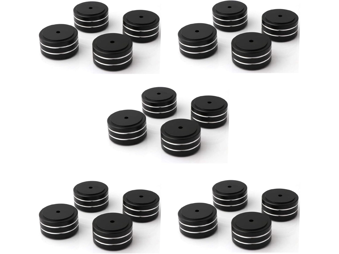 Paquete De 20 Soportes De Aislamiento De Aluminio De 40 X Mm Para Altavoces Hifi