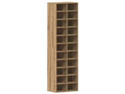 Maison Exclusive - Zapatero De Madera Contrachapada Roble Artisian 54x34x183 Cm