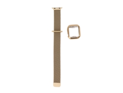 Pulsera Milanesa De Acero Inoxidable Con Protector De Pantalla Para Iwatch 7 De 40 Mm