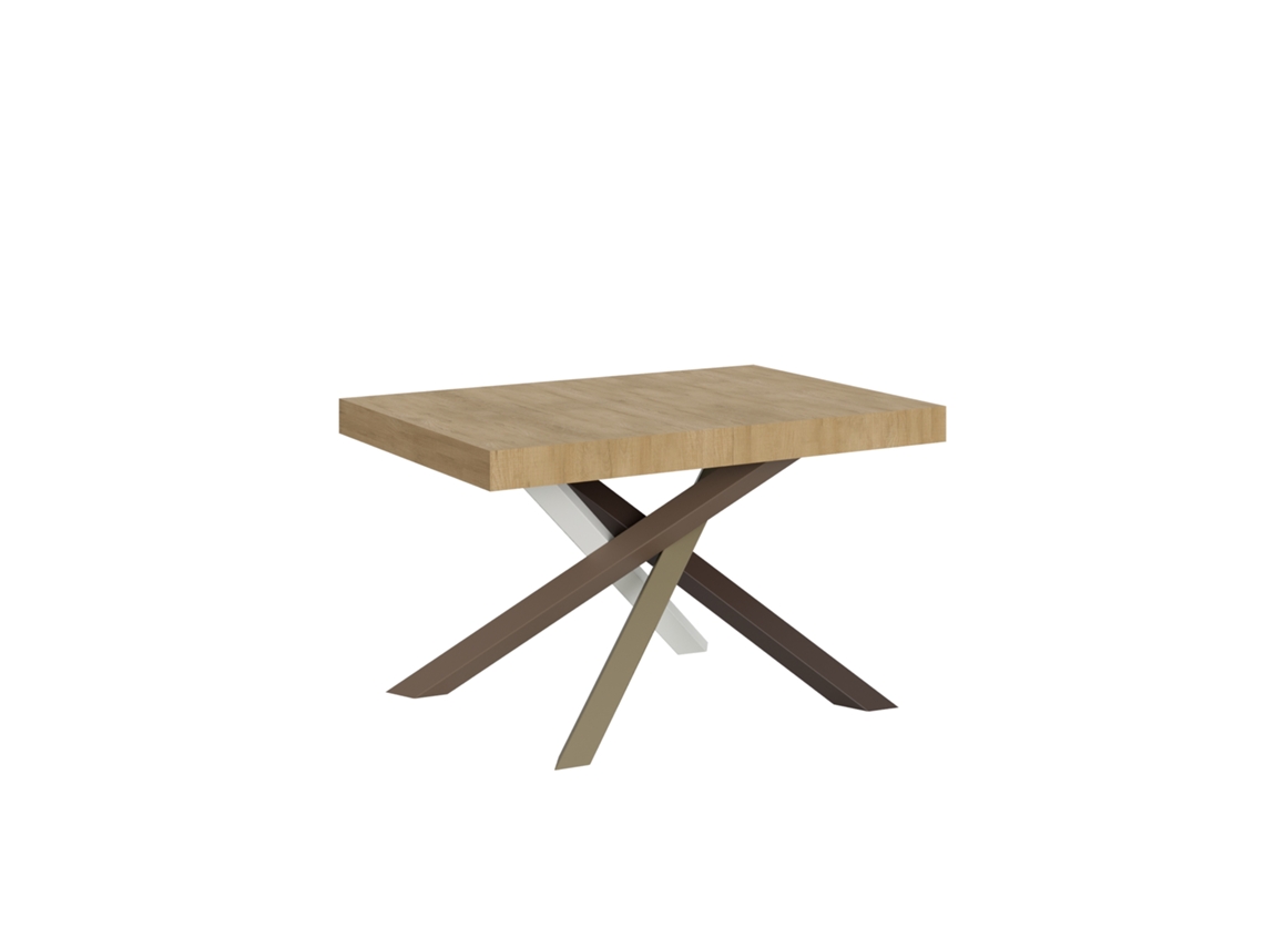 Mesa extensible 90x140/244 cm Volantis Roble Natural estructura 4/C