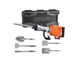 Martillo demoledor de 2200 W con 6 cinceles y mango giratorio de 360° Tekmaquinas
