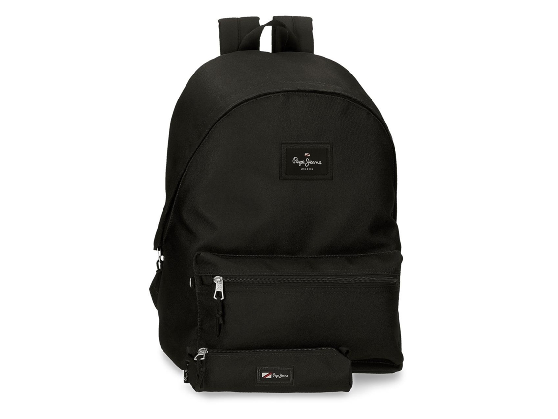 Mochila PEPE JEANS Aris Negro (Con Estuche - 31x44x17.5cm)