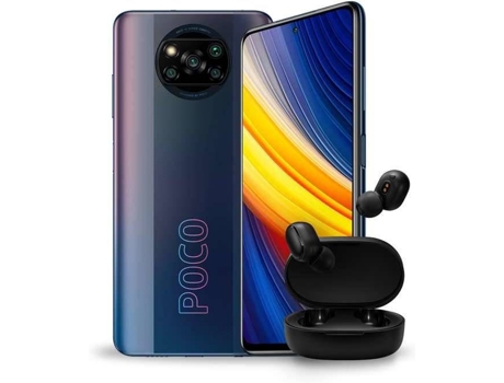 Smartphone POCO X3 Pro (6.67'' - 8 GB - 256 GB - Negro) + Earbuds Xiaomi Mi True Wirelles 2 Basic