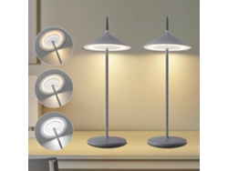 ZMH Lámpara de mesa LED inalámbrica, recargable, táctil, regulable, moderna, para exteriores, jardín