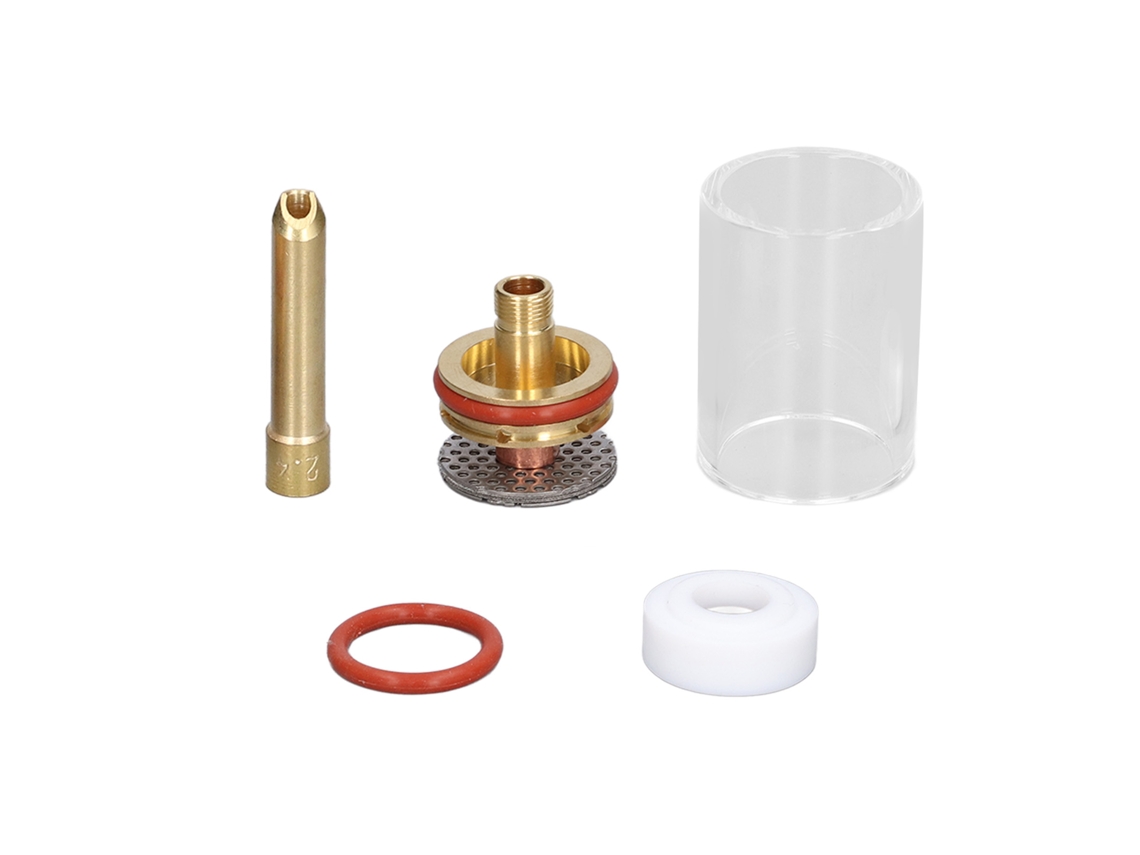 Kit De Accesorios Para Antorcha De Soldadura Tig De Argón Y Vidrio Con Boquilla Wp-17/18/26 De 2,4 Mm