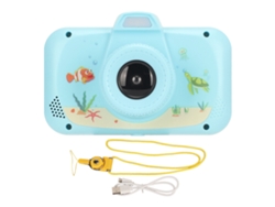 Câmera Digital Infantil Hd 3.5 Polegadas Selfie Brinquedo Para Menina 3-10 Anos Azul