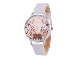 Reloj De Pulsera De Cuarzo Sencillo Con Llanta De Aleación Para Mujer, Estilo Casual Y Moderno (rosa)
