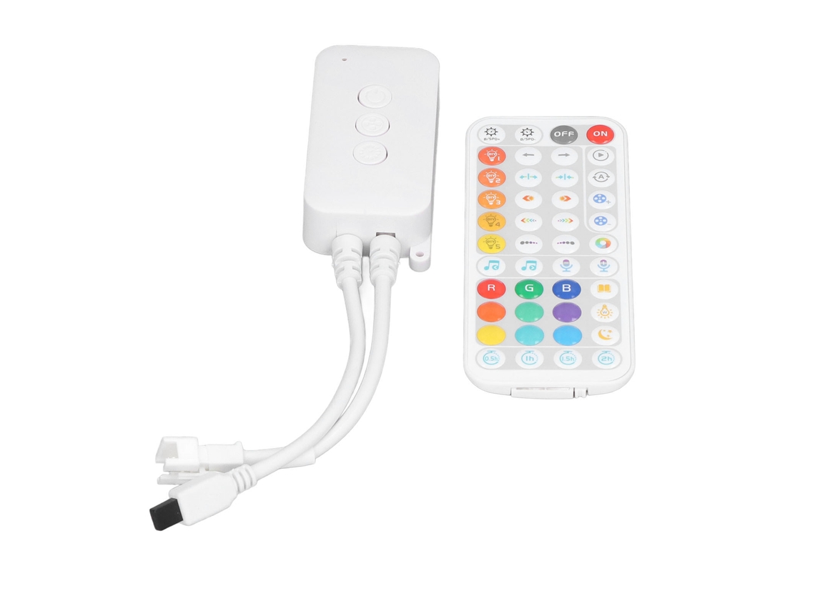 Controlador Led Con Control Remoto Bluetooth De 44 Teclas, Música Inalámbrica Para Tiras De Luces
