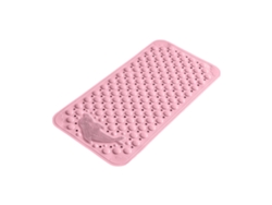 Alfombra De Baño Antideslizante Con Potente Ventosa Para Ducha Y Masaje De Pies (rosa/44 X 75 Cm) Gertiz