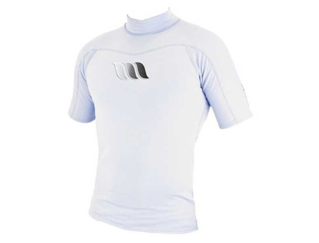 Rashguard Manga Curta Lycra Core Branco Lwest