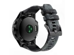 Pulseira De Silicone Camuflada De 26 Mm Com Sistema De Liberação Rápida Para Smartwatches Multiesportivos.