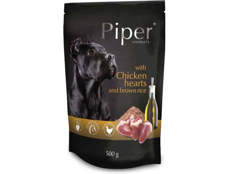 Paté para Perro PIPER (Sabor: Pollo y Arroz Integral - Adulto - Cantidad: 500 g)