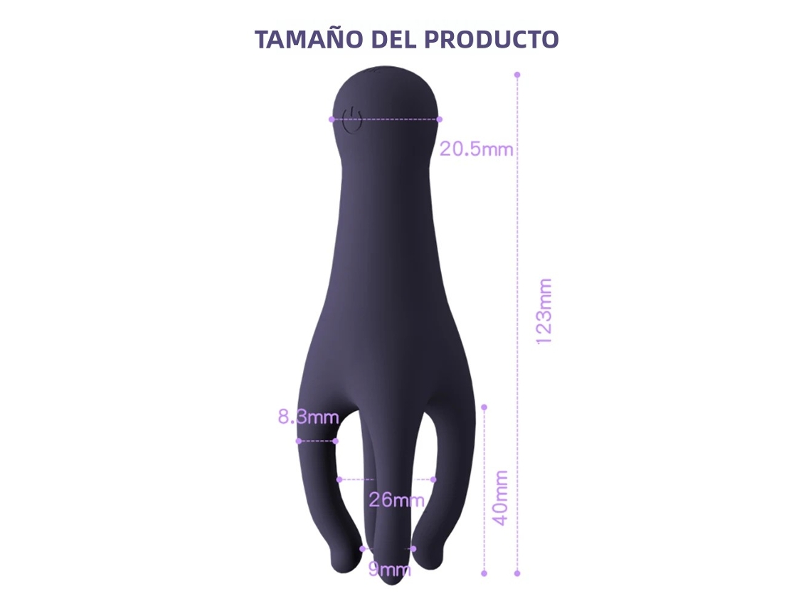 Vibrador de masturbación masculina MDUG con lengua y glande, de silicona (modelo 3)