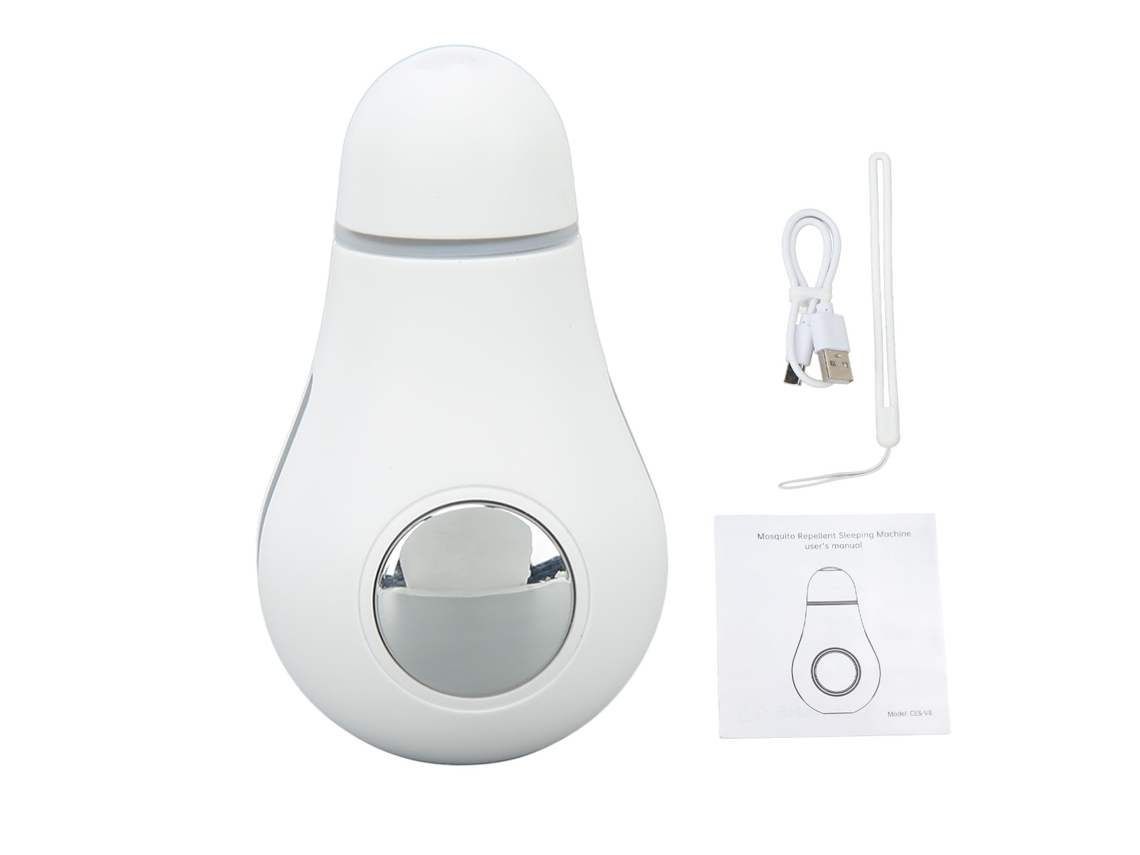 Dispositivo Portátil De Microcorriente Para Dormir, Repelente De Mosquitos Y Asistente Inteligente Para El Hogar Y Los Viajes - Blanco