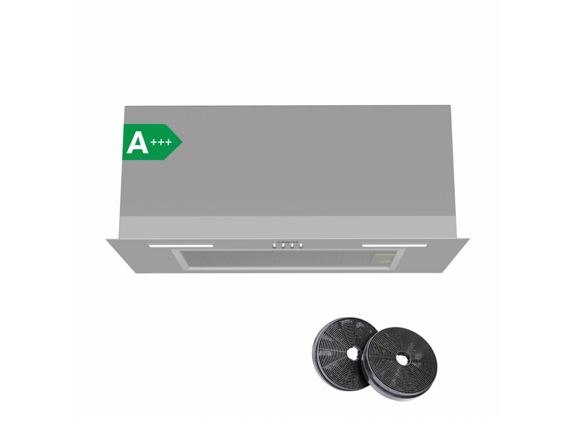 Ciarra Campana Extractor 60cm 650m³/h A+++ Recirculación Con Filtros De Carbón (2 Piezas) Y Exaustión Externa 3 Modos Inox Cbcs6926a