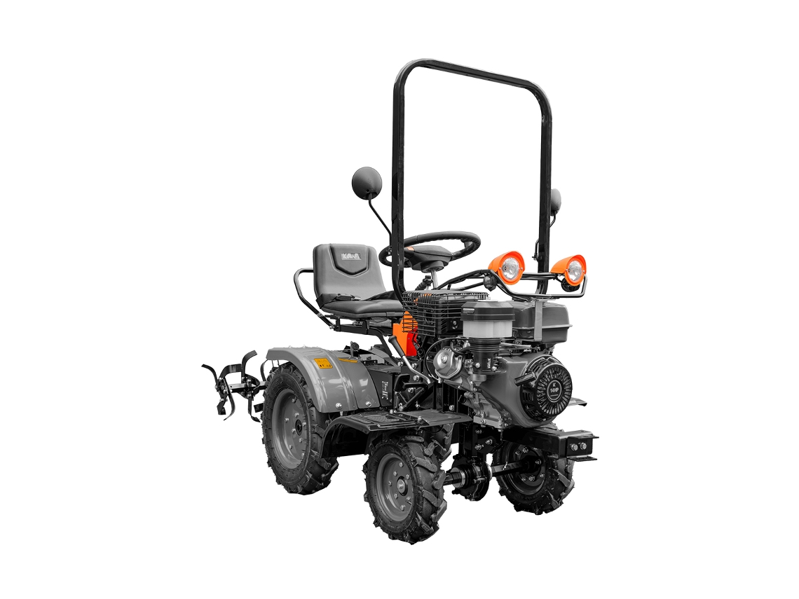 Kawapower Mini Tractor Cultivador 14hp Gasolina – Arranque Eléctrico, 4 Velocidades