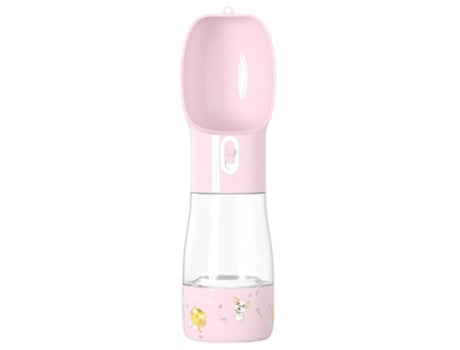 ELKUAIE Taza combinada de diseño desmontable para beber y comer, dispensador de agua de viaje para perros con contenedor de comida