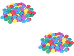 2 Juegos De Discos Redondos De Colores Para Contar, Ideales Como Herramientas Didácticas Y De Aprendizaje.