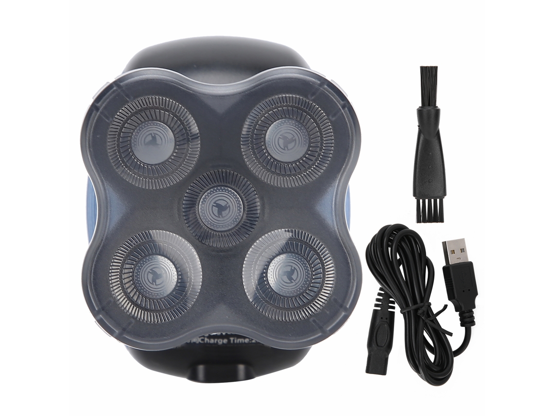 Afeitadora Eléctrica Con 5 Cuchillas Cabeza Recargable Impermeable Herramienta De Afeitado Para Hombres