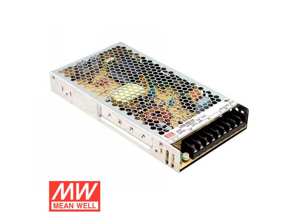 Fuente de Alimentación LEDBOX 24V/200W/8.8A Mean Well LRS-200-24