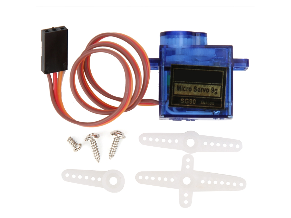 Accesorios de control remoto para servomotor SG90 para brazo robótico, helicóptero y avión (90°-180°)