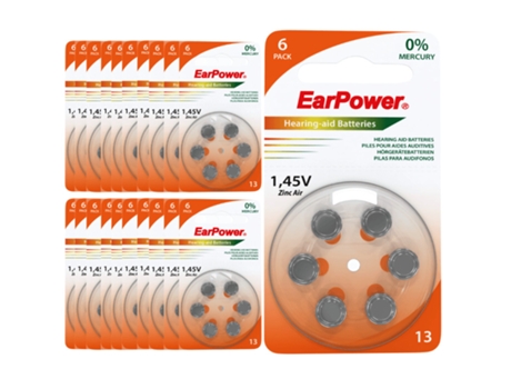 Pilas Para Audfonos Earpower A13 20 Obleas