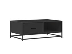 Mesa de centro de madera y metal, color negro, MAISON EXCLUSIVE (90 x 57 x 35 cm)