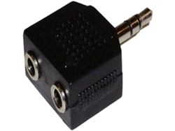 Adaptador de Áudio BEMATIK Estéreo (3,5 mm-M/2 x 3,5 mm-H)