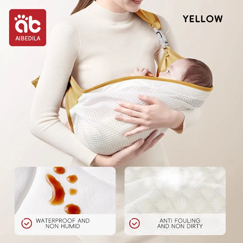 Portabebés Multifuncional Amarillo Para Recién Nacidos,con Un Solo Hombro Horizontal,dispositivo De Sujeción Sencillo Para Bebés, Cintura