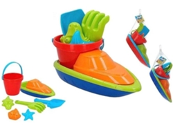 Construcciones de Arena COLORBABY Set Playa Barco Cubo Y Moldes (Edad Minima: 18 meses)