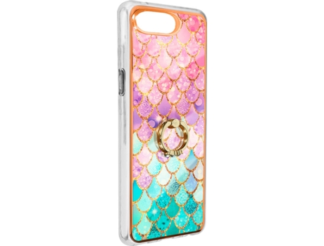 Funda Apple iPhone 8 Plus AVIZAR Escamas con Anillo de Soporte (Multicolor)