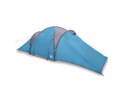 Tienda de campaña familiar iglú 6 personas VIDAXL impermeable azul