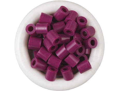 Juego de Mosaicos HAMA Set de Cuentas de Plastico midi plum (1000 Peças - Morado)
