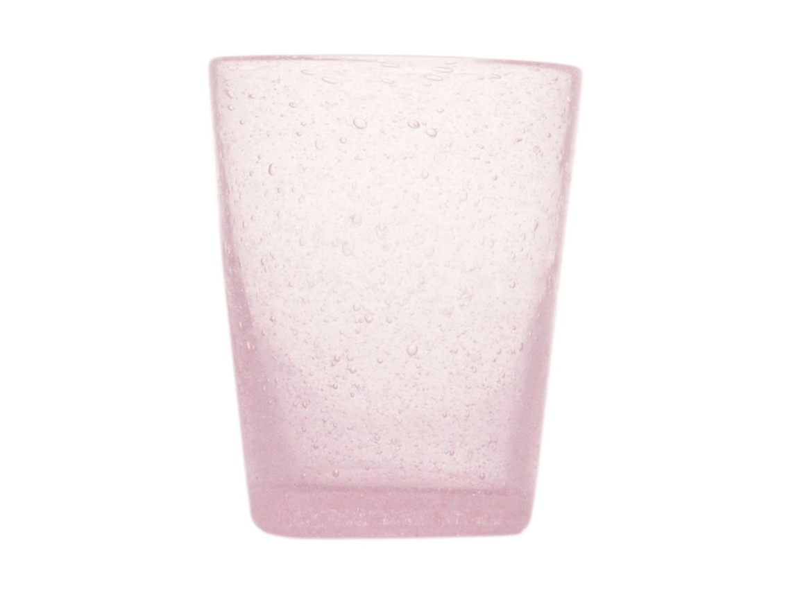 Memento Bicchiere Per Aqua En Pasta Di Vetro Rosa