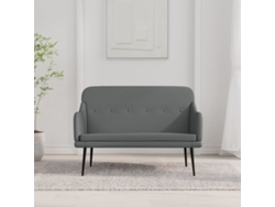 Lovely Home Banco 110X76X80 Cm Tejido Gris-Oscuro