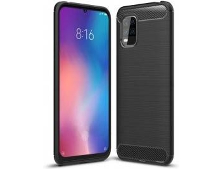 Carcasa Xiaomi Mi 10 Lite LMOBILE Carbono Flexible Negro