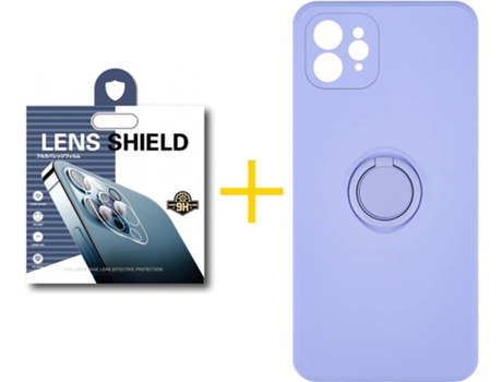 Carcasa + 1 Protector de Cámara para iPhone 12 Pro SKYHE Morado Lila