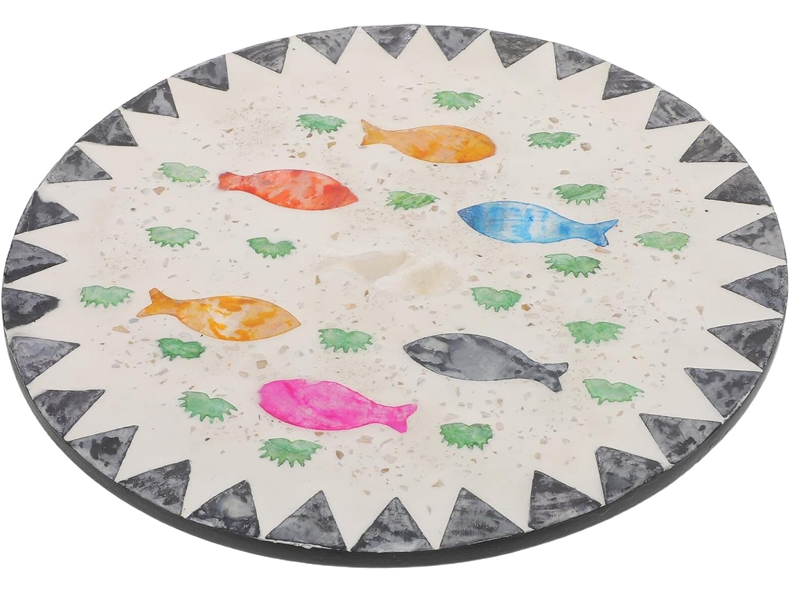 Posavasos redondo y creativo, antideslizante y aislante, con decoración oceánica para la mesa de la cocina. Gokoco