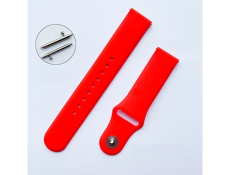 Pulsera Reloj Universal de 20mm SAMSUNG de Silicona - Rojo