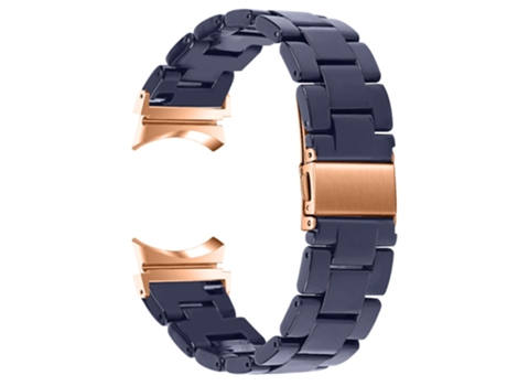 Correa de acero inoxidable con hebilla para Samsung Galaxy Watch 5 40mm/44mm/Watch 5 Pro 45mm - azul medianoche