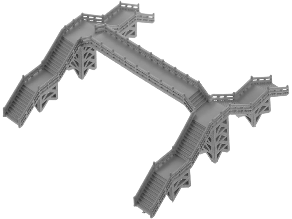 Kit para construir maquetas de puentes peatonales, dioramas ferroviarios y edificios en miniatura.