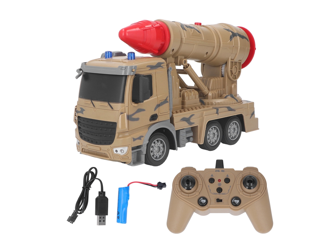 Caminhão De Controle Remoto Rc Com Luz E Som Para Crianças Brincadeira Indoor Outdoor